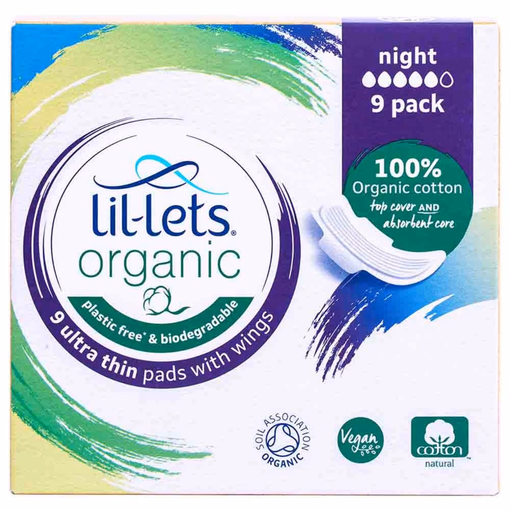  Lil Lets Organic Pads Night 9s 1