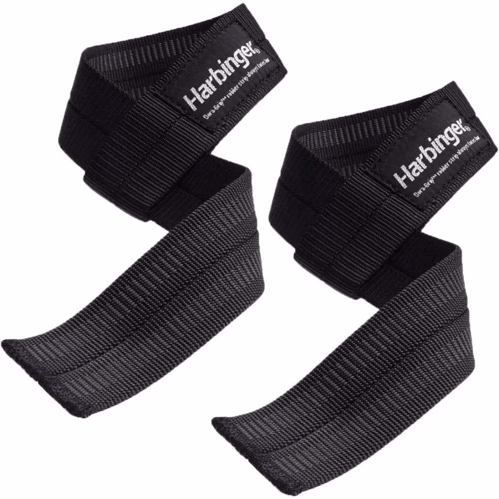 Harbinger Big Grip No Slip Lifting Straps - Black