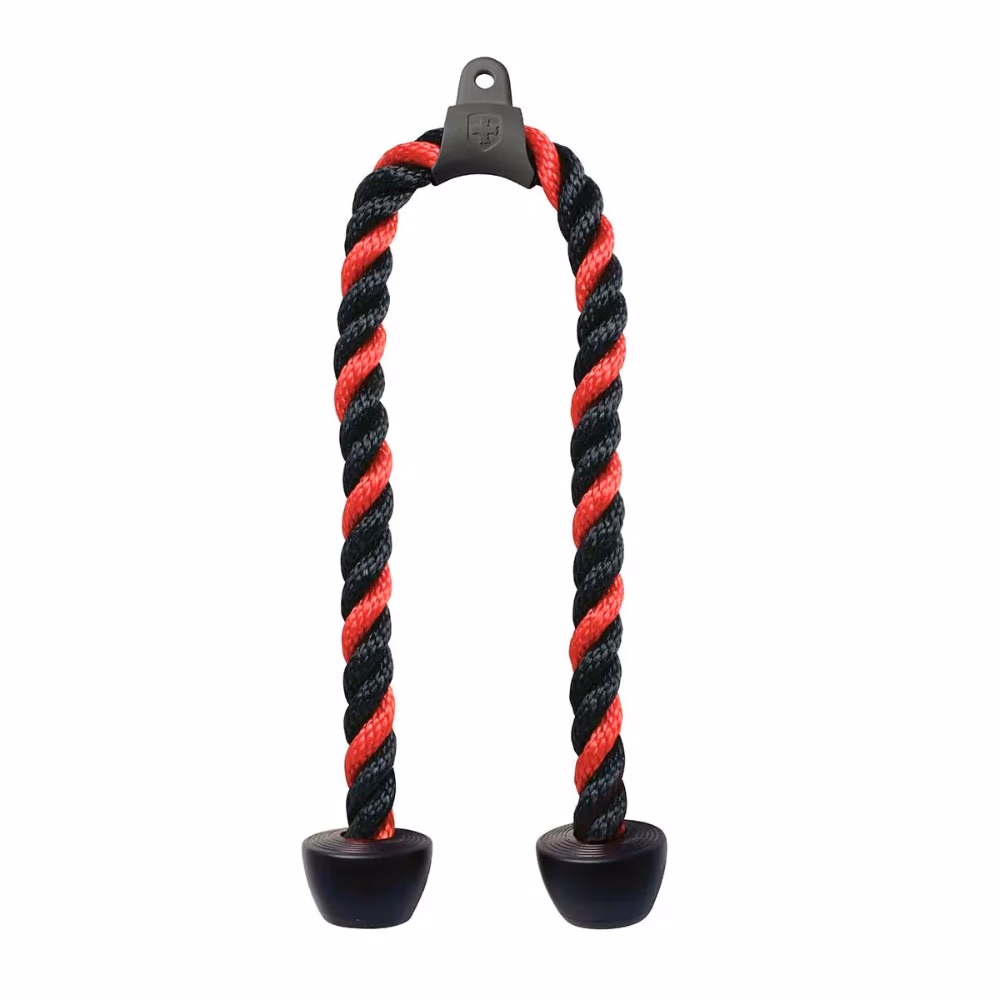 Harbinger Tricep Rope - 26" - Black and Red 1