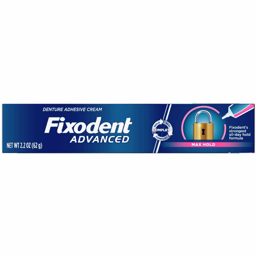 Fixodent Advanced Max Hold Adhesive Cream 62g