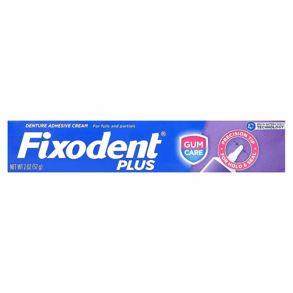 Fixodent Plus Gum Care Denture Adhesive Cream 57g