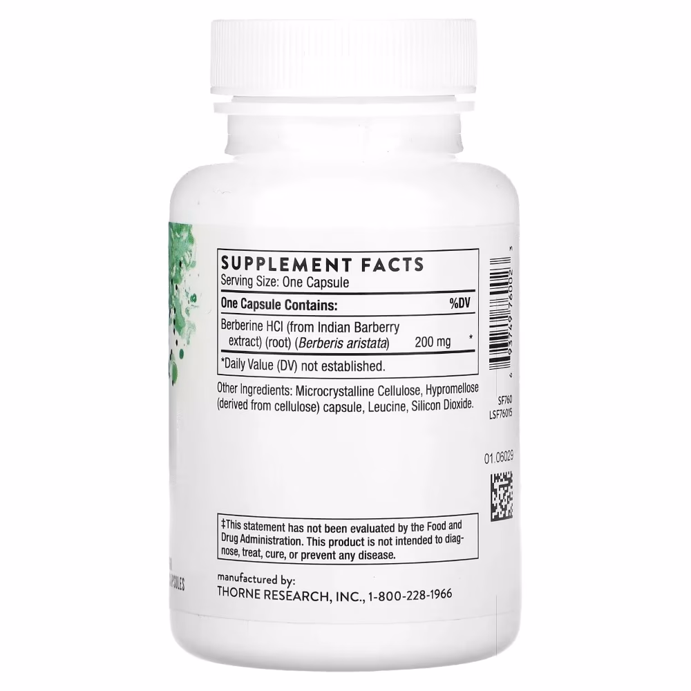Thorne Berberine 200mg – 60 Capsules 2