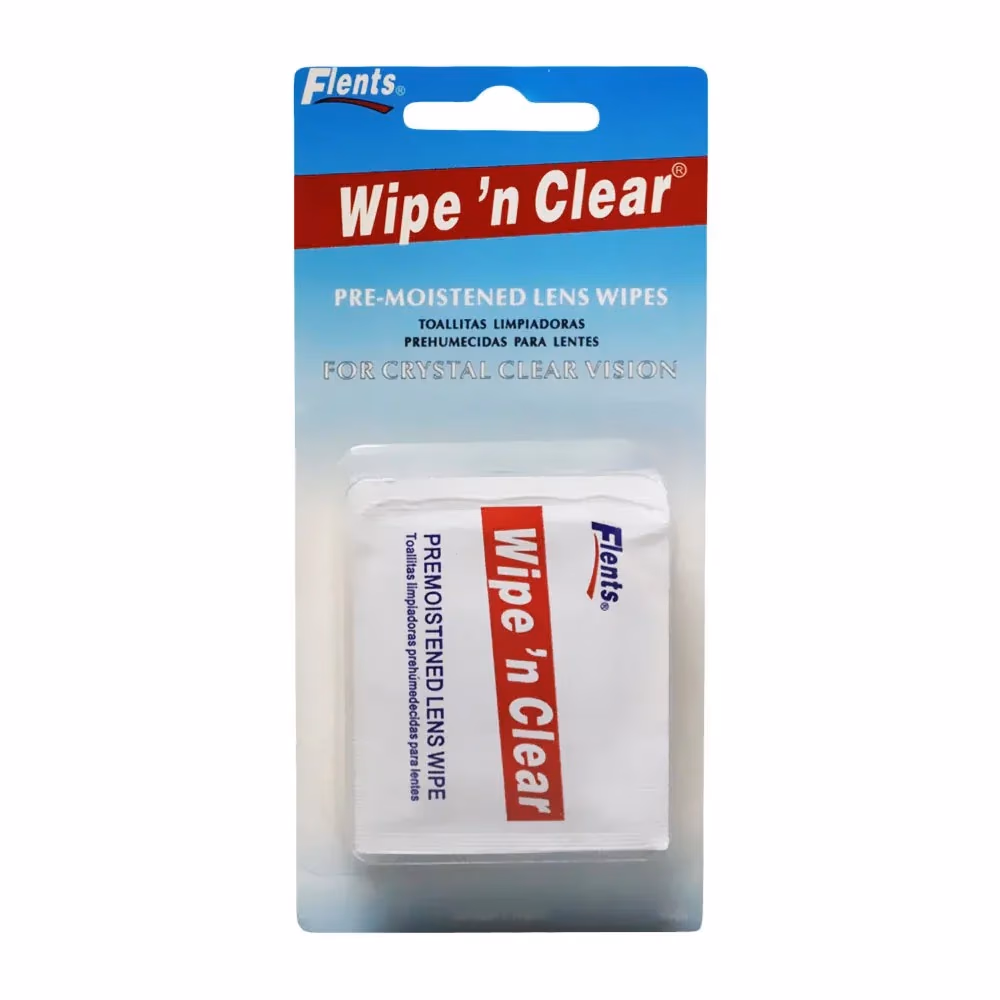 Flents Wipe 'n Clear Lens Cleaning Wipes (25 Pieces)