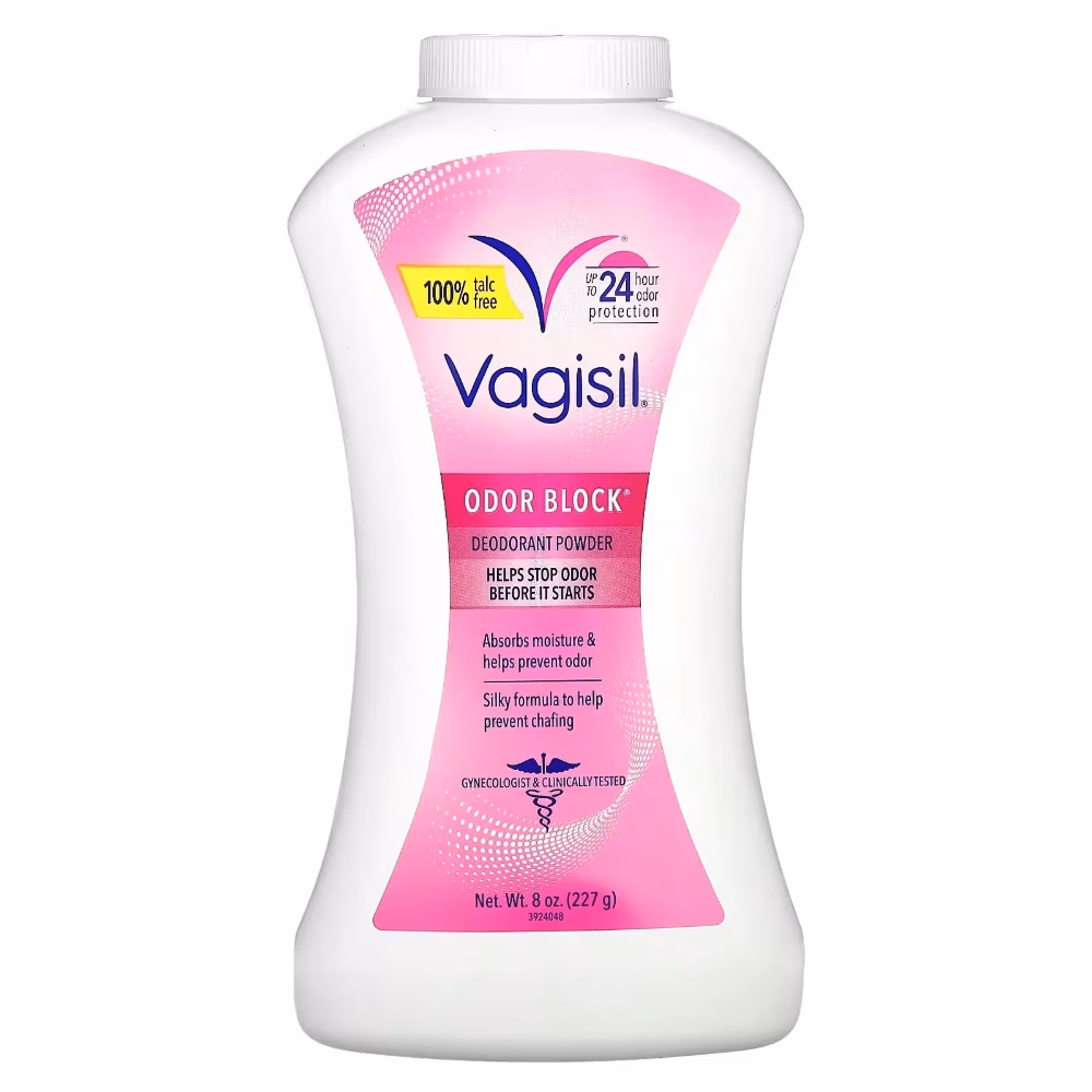 VAGISIL ODOR BLOCK DEODORANT POWDER 227GM 1