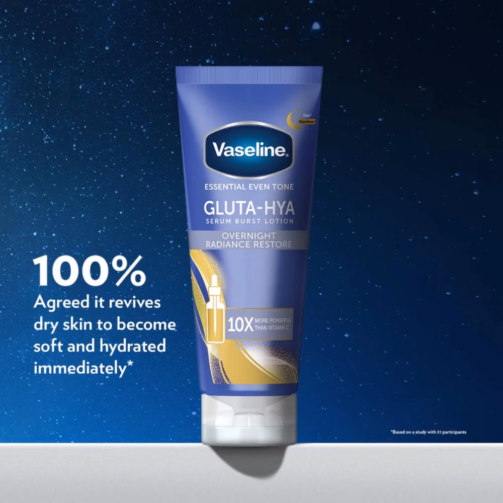 Vaseline Gluta-Hya Overnight Repair Lotion 330ml 1