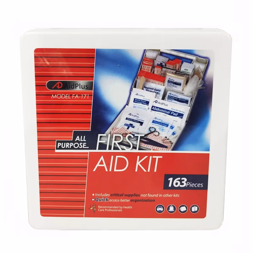 Aid Plus - First Aid Kit FA-171 – 163-Piece Comprehensive Emergency Kit