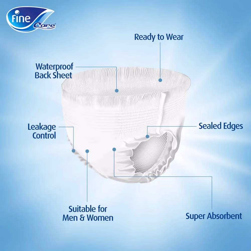Fine Care Unisex Pull-Ups Diaper – Medium - Pack of 14 2