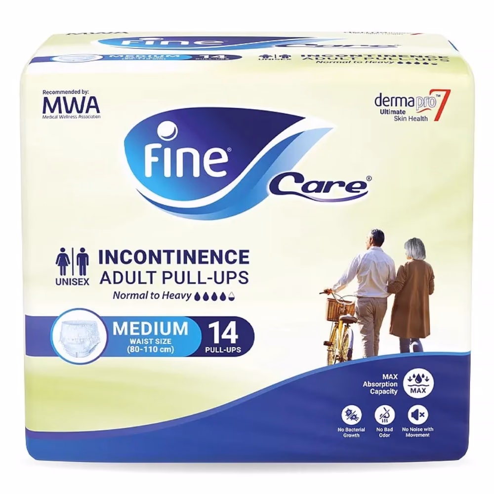 Fine Care Unisex Pull-Ups Diaper – Medium - Pack of 14