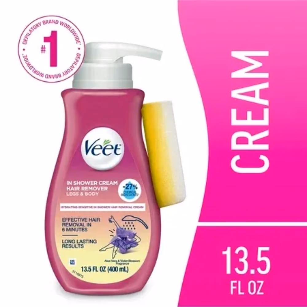 Veet In-Shower Hair Removal Cream 400ml 1