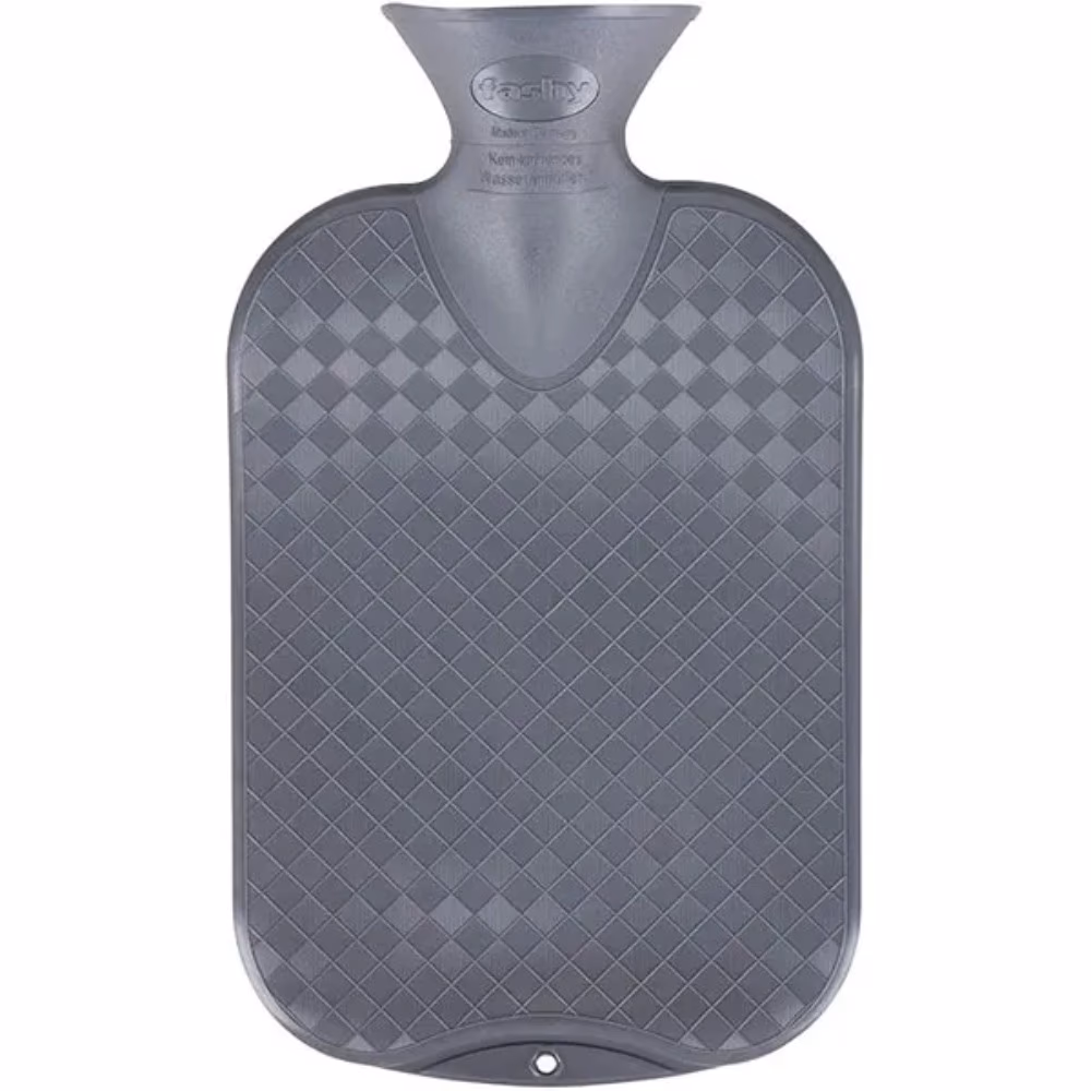 Fashy Hot Water Bag 6437.21 - Chequer Ribbed Anthracite
