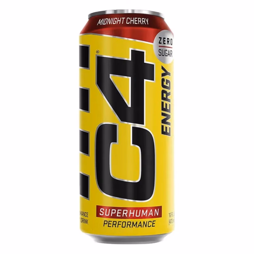 Cellucor C4 Carbonated Zero Sugar Energy Drink - Midnight Cherry 473ml 1