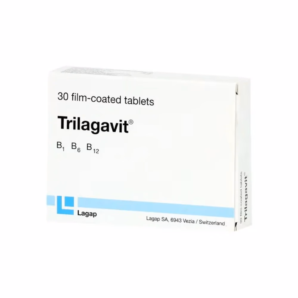 Trilagavit Vitamin B1, B6, B12 Supplement Tablets - Pack of 30's