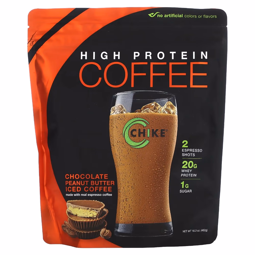 Chike Coffee Protein Chocolate Peanut Butter 462g – Protein Coffee Drink Mix with Chocolate & Peanut Butter Flavor