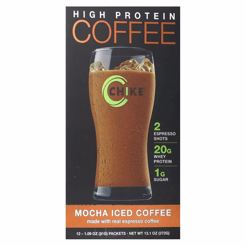 Chike Coffee Protein Mocha Iced Coffee 12 Servings – Protein Coffee Drink Mix with Mocha Flavor 1