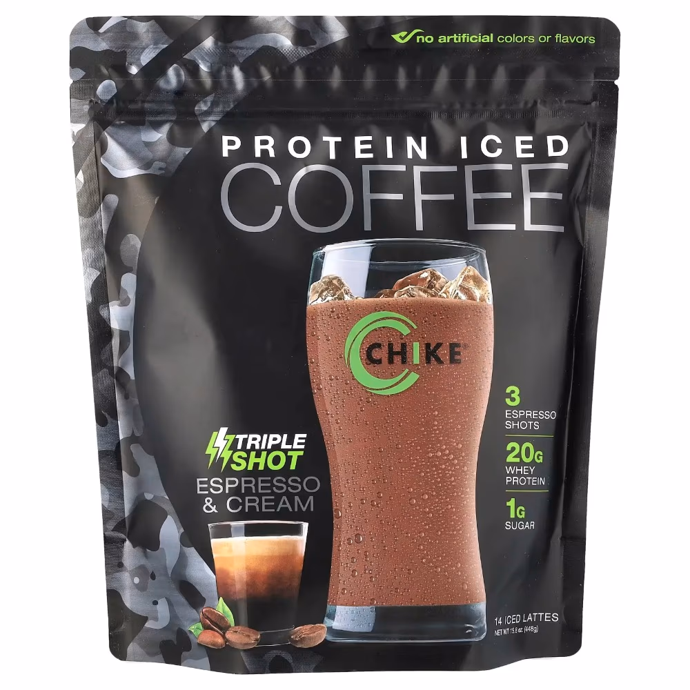 Chike Coffee Protein Triple Shot Espresso & Cream 448g – Protein Coffee Drink Mix with Espresso Flavor 1