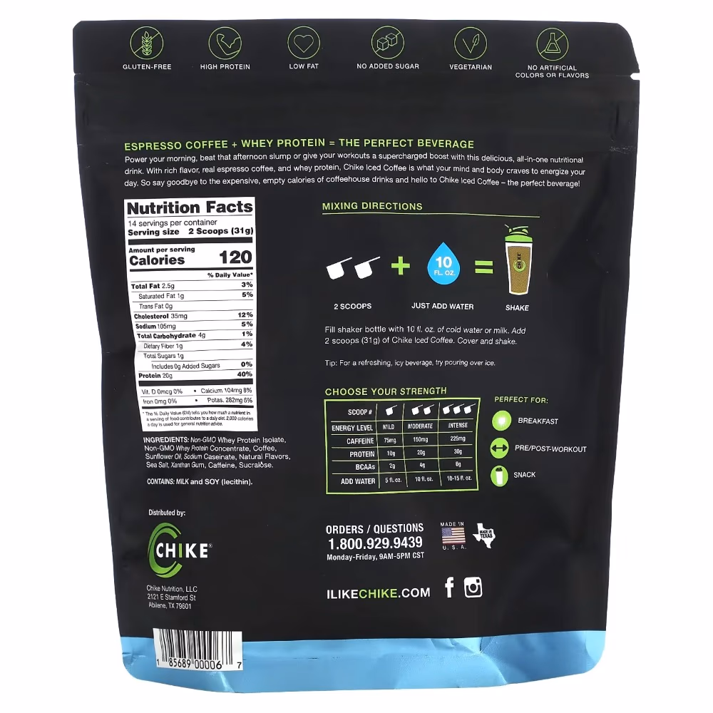 Chike Coffee Protein Original Iced Coffee 427g 2