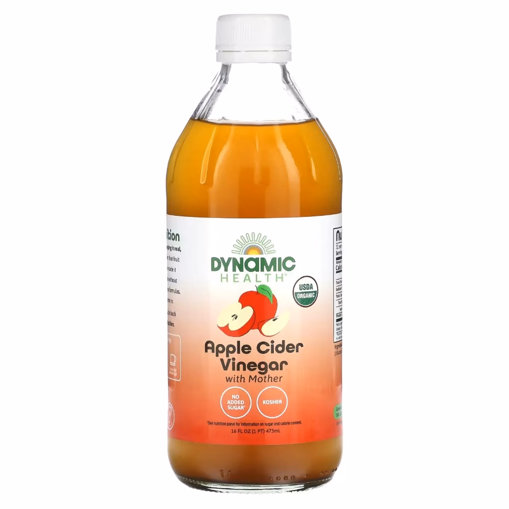 Dynamic Health Apple Cider Vinegar 473ml – Raw & Unfiltered Apple Cider Vinegar 1