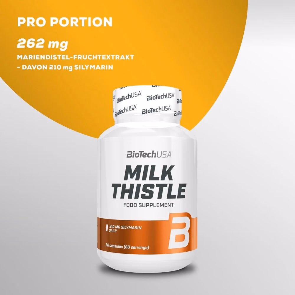 BioTechUSA Milk Thistle 60 Capsules: Liver Support Formula with Antioxidant Protection 2