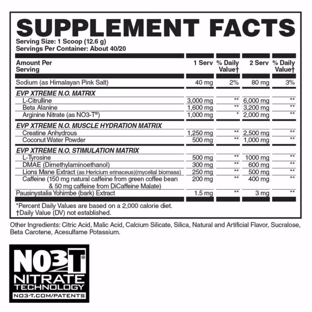 Evogen EVP Xtreme N.O. Sour Candy 544g 2