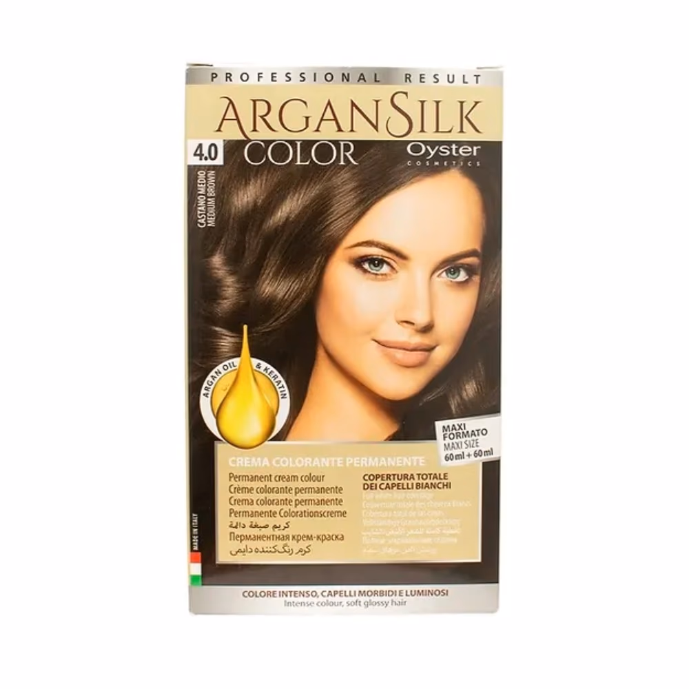 Argan Silk Color Medium Brown number 4.0 1