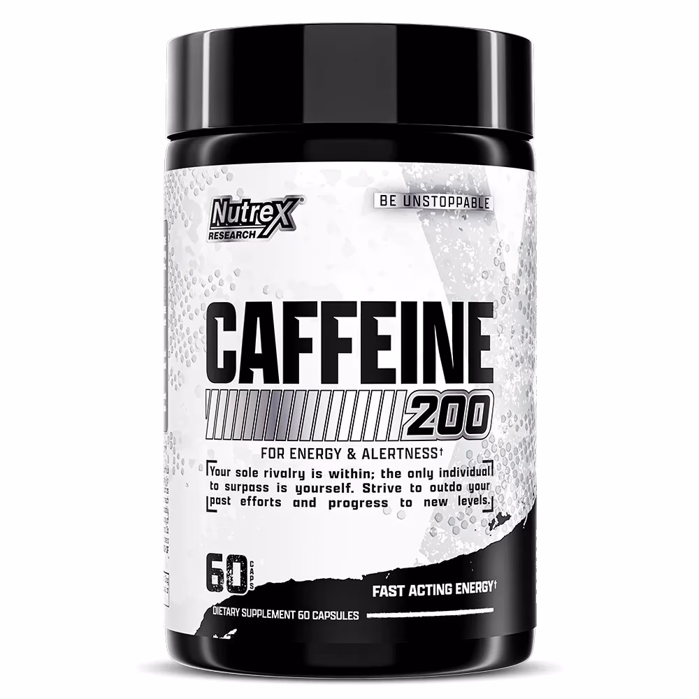 Nutrex Caffeine 200 mg 60 Capsules – Stimulant Energy Supplement