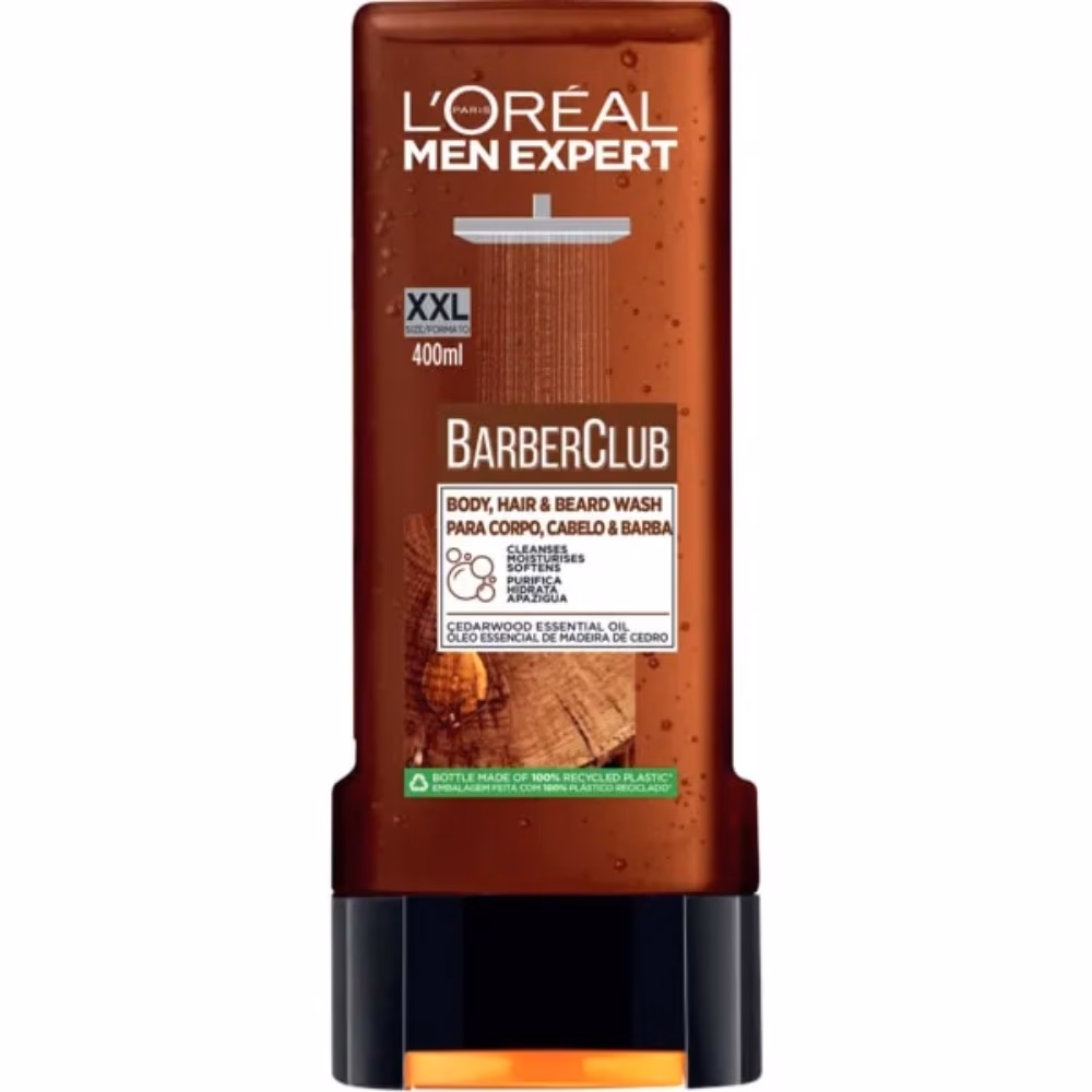 Loreal Men Expert Barber Club XXL Shower Gel 400ml – Deep Cleansing & Refreshing Body Wash