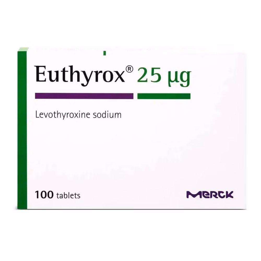 Euthyrox 25mcg Tablets | Pack of 100 Tablets 1