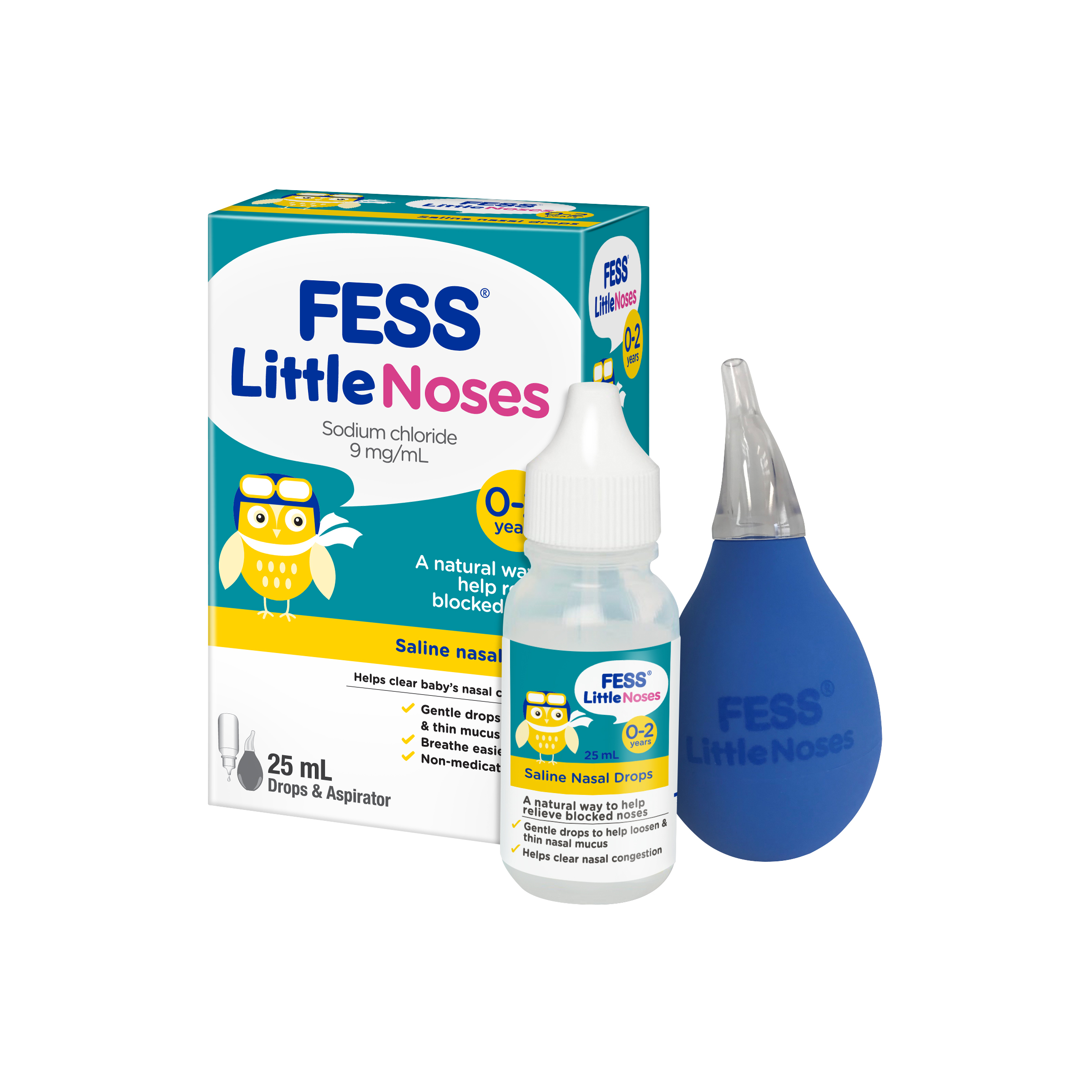 Fess Little Saline Nasal Drops 25 ML 1