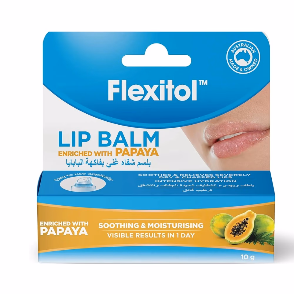 Flexitol Lip Balm Papaya 10g
