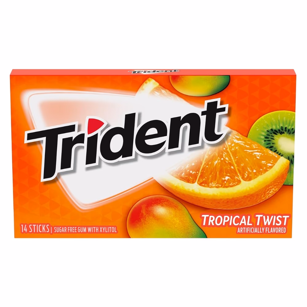 Trident Chewing Gum Tropical Twist 14s  1