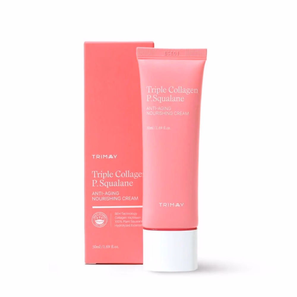 Trimay Triple Collagen P Squalane Nourishing Cream 50ml – Rich, Hydrating Cream With Triple Collagen and Squalane To Firm, Nourish, and Restore Skin’s Elasticity. 1