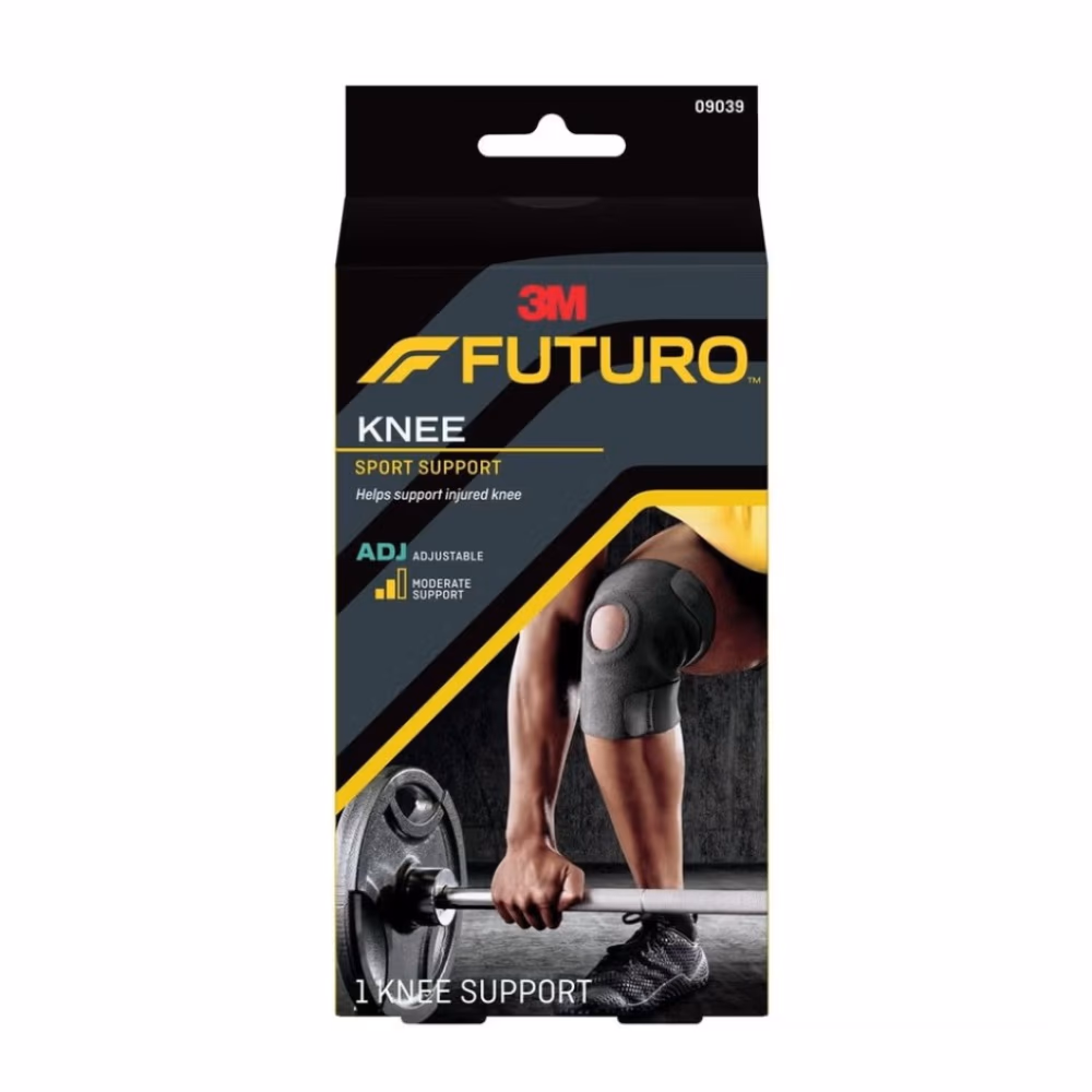 Futuro Adjustable Knee Support Small (09039) – Black