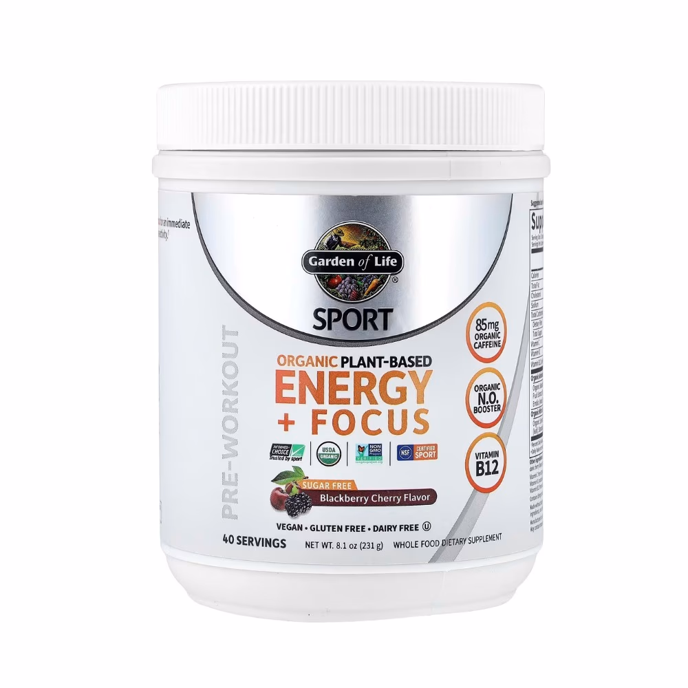 Garden of Life Organic Energy + Focus Pre-Workout 231g – Cherry Lime 1