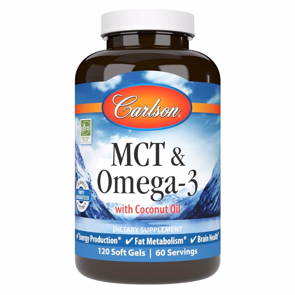 Carlson MCT Omega 3 Offer Pack 120 Softgels