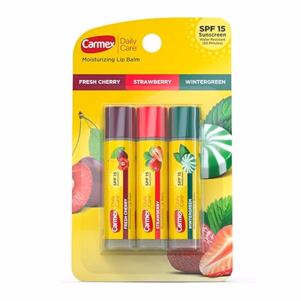Carmex Daily Care Lip Balm SPF15 Mixed 3x4.25g