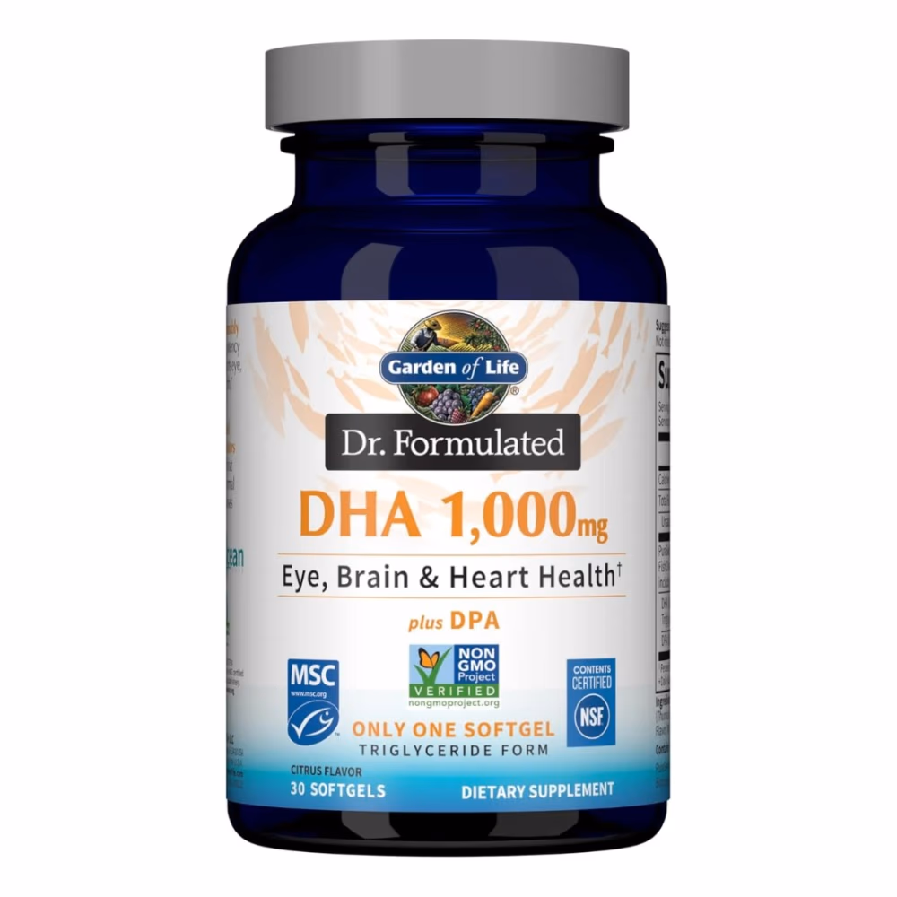 Garden of Life Dr. Formulated DHA 1000mg 30 Softgels 1