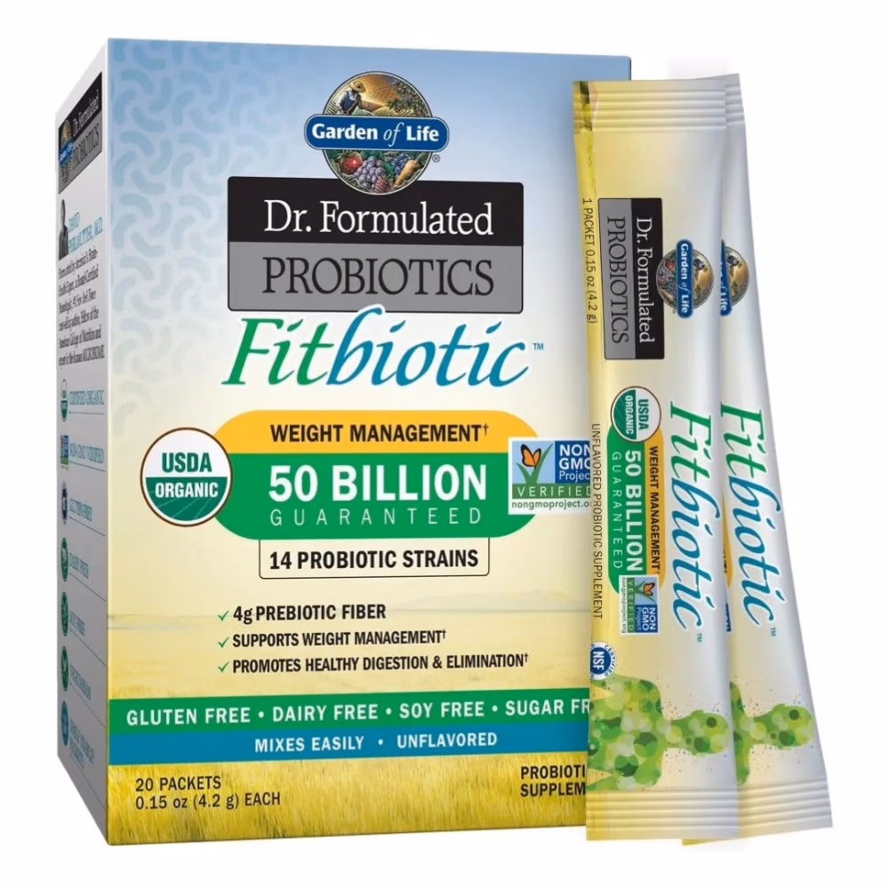 Garden of Life Dr. Formulated Fitbiotic 50 Billion CFU 20 Packets