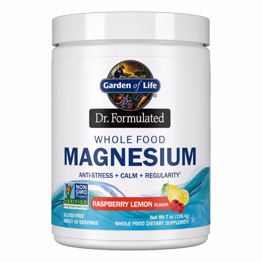 Garden of Life Dr. Formulated Whole Food Magnesium Powder 421g Raspberry Lemon