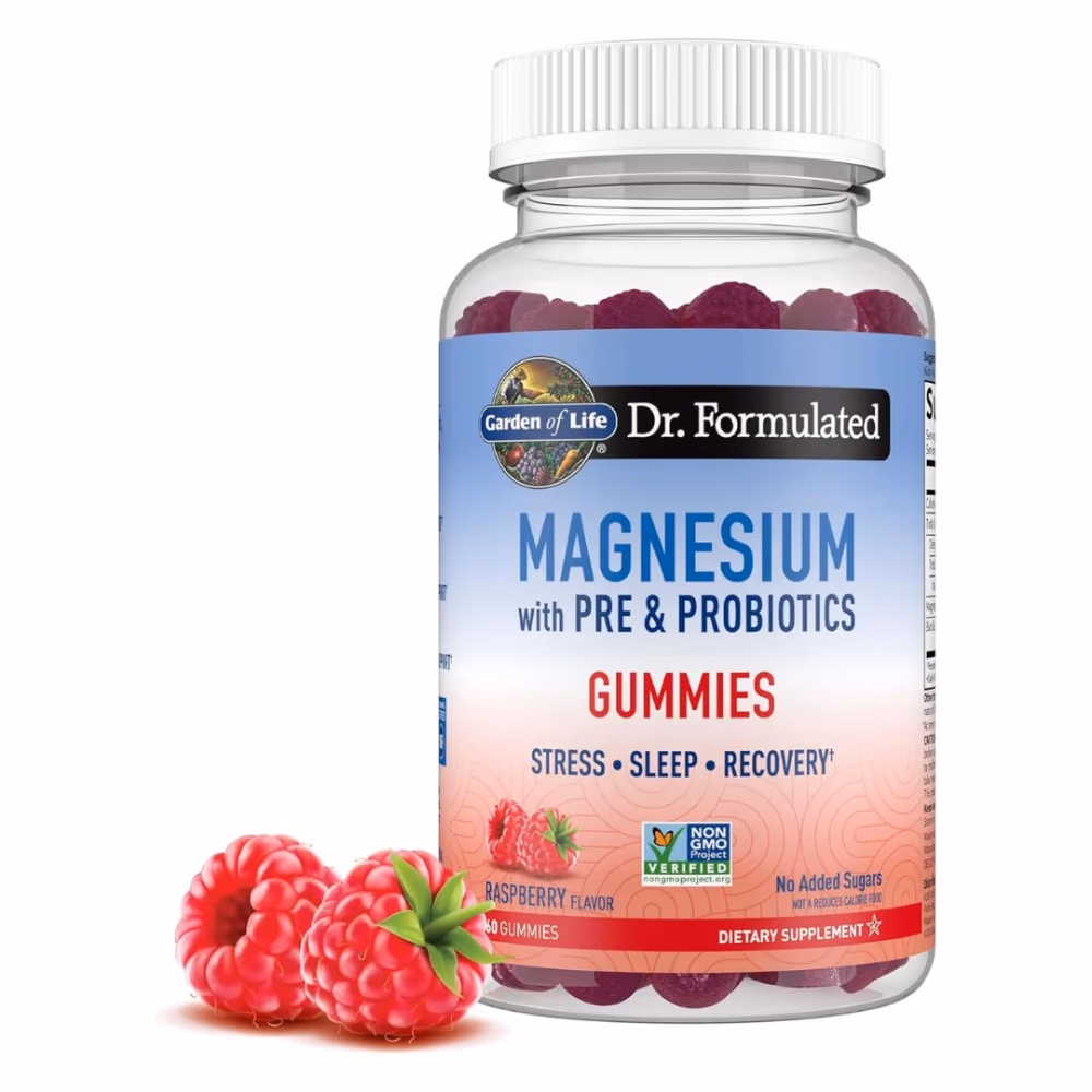 Garden of Life Magnesium with Prebiotics and Probiotics 60 Gummies Raspberry 1