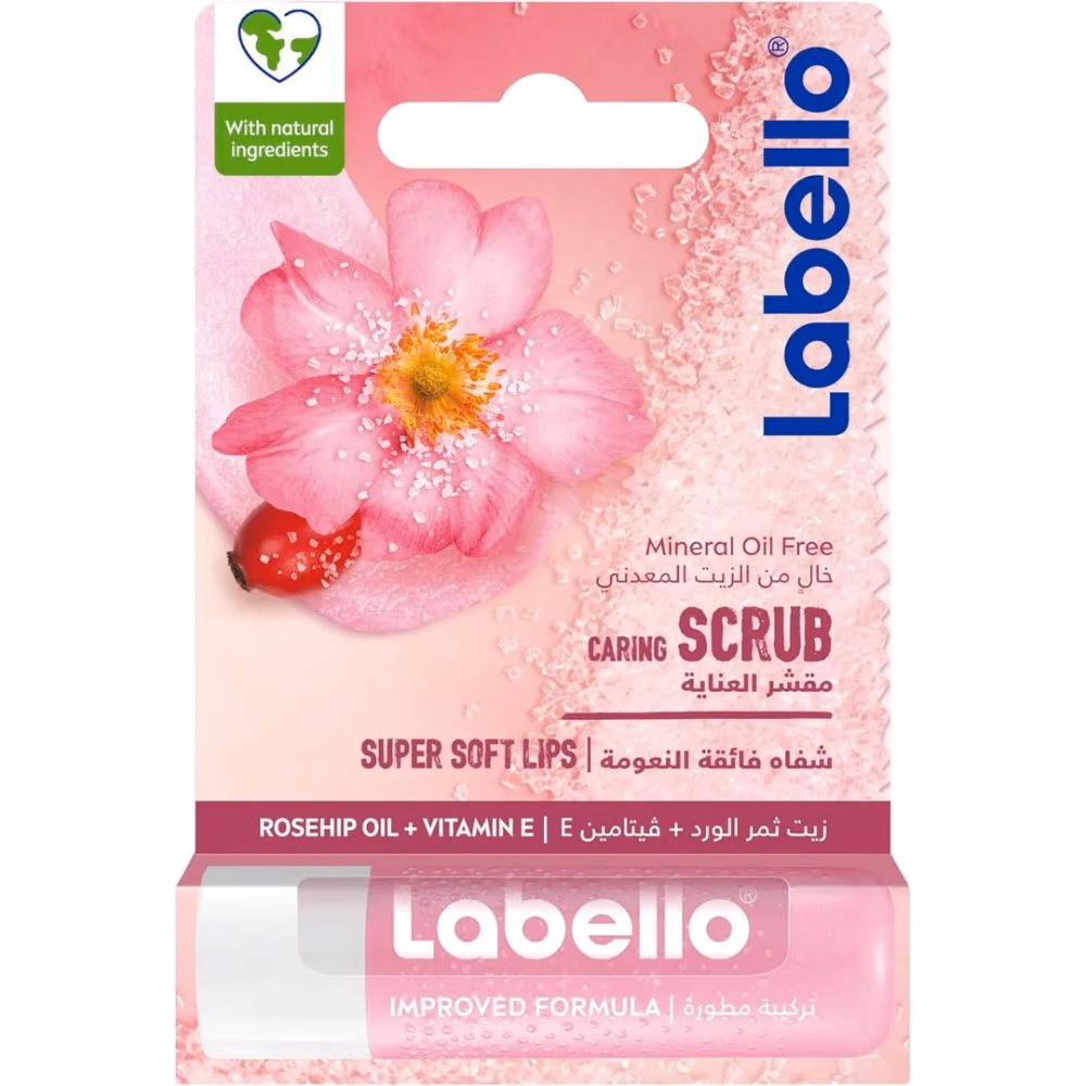 Labello Lip Scrub Rosehip Oil 4.8gm 1