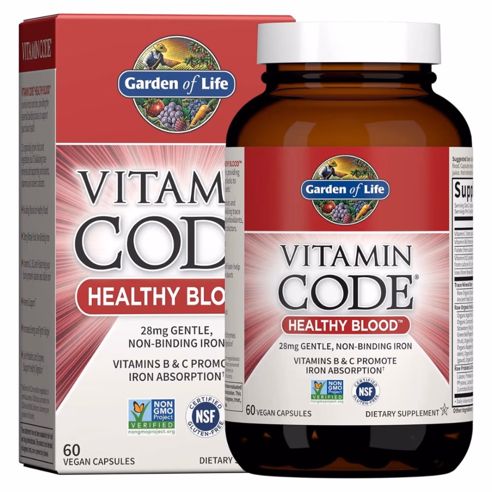 Garden of Life Vitamin Code Healthy Blood 60 Vegan Capsules 1