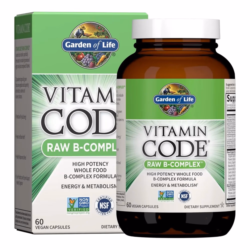 Garden of Life Vitamin Code RAW B-Complex 60 Vegan Capsules