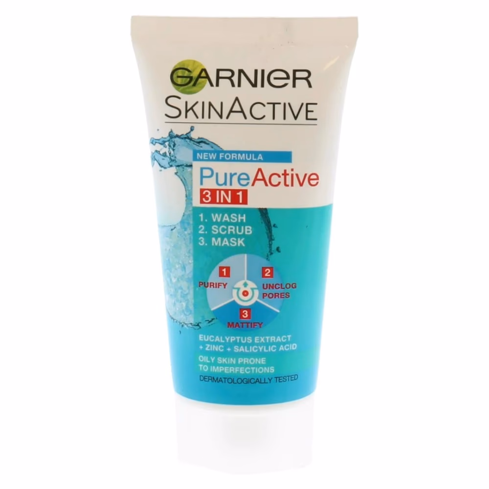 Garnier Pure Active 3-in-1 Wash Scrub Mask 50ML