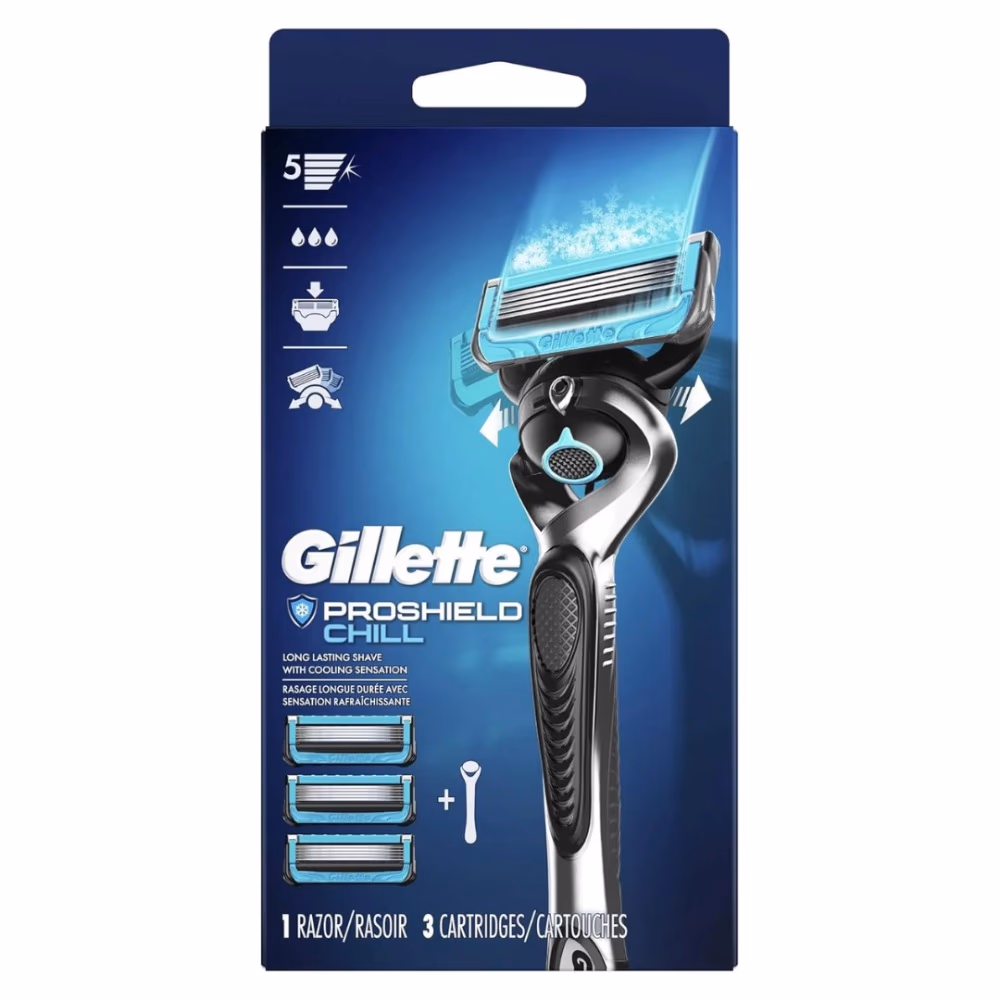 Gillette ProGlide Chill Razor + Cartridges 3