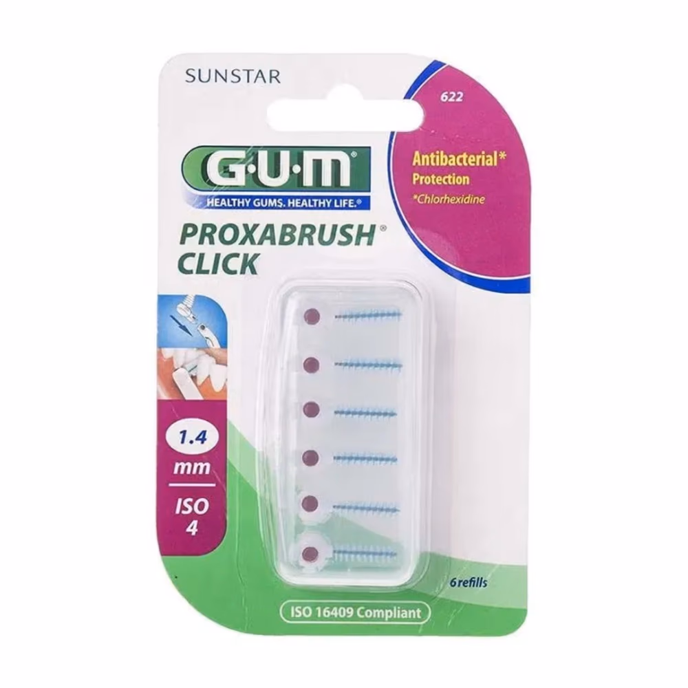 GUM Proxabrush Click Refills 622- 6 Refills