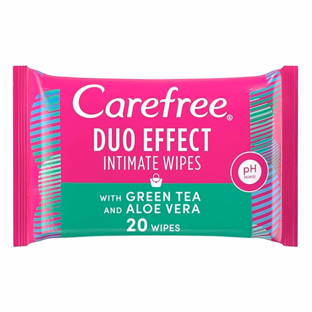 Carefree Aloe Intimate Wipes 20s