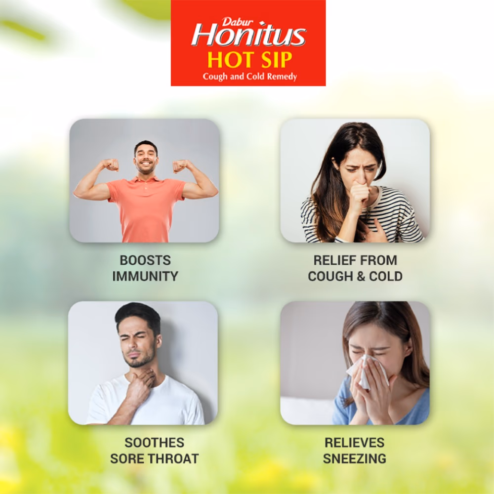 Dabur Honitus Hot SipPack of 10 Sachets 4