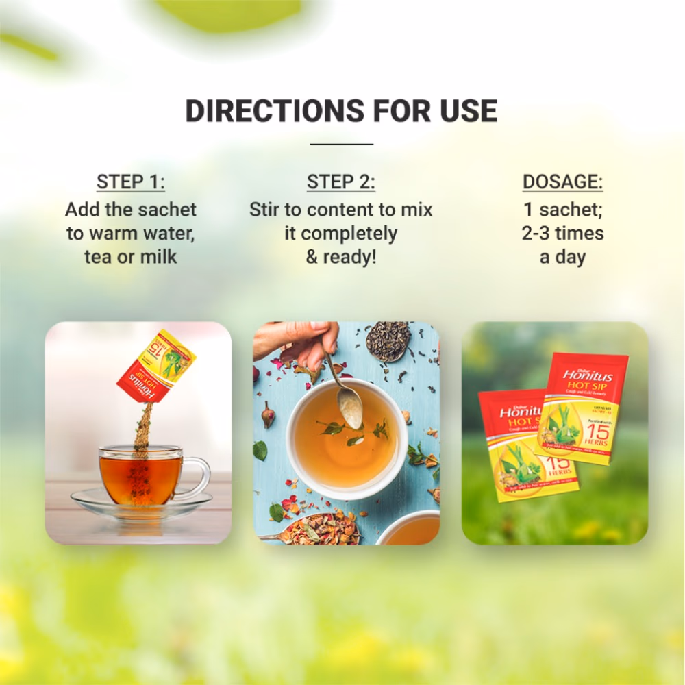 Dabur Honitus Hot SipPack of 10 Sachets 5