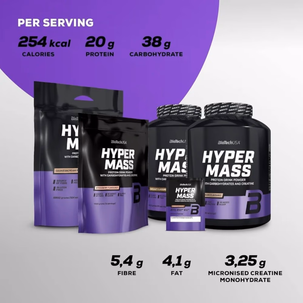 BioTechUSA Hyper Mass Vanilla - 4000g 2