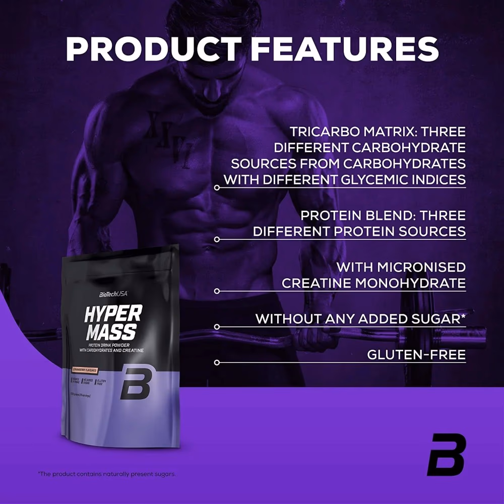 BioTechUSA Hyper Mass Vanilla - 4000g 3
